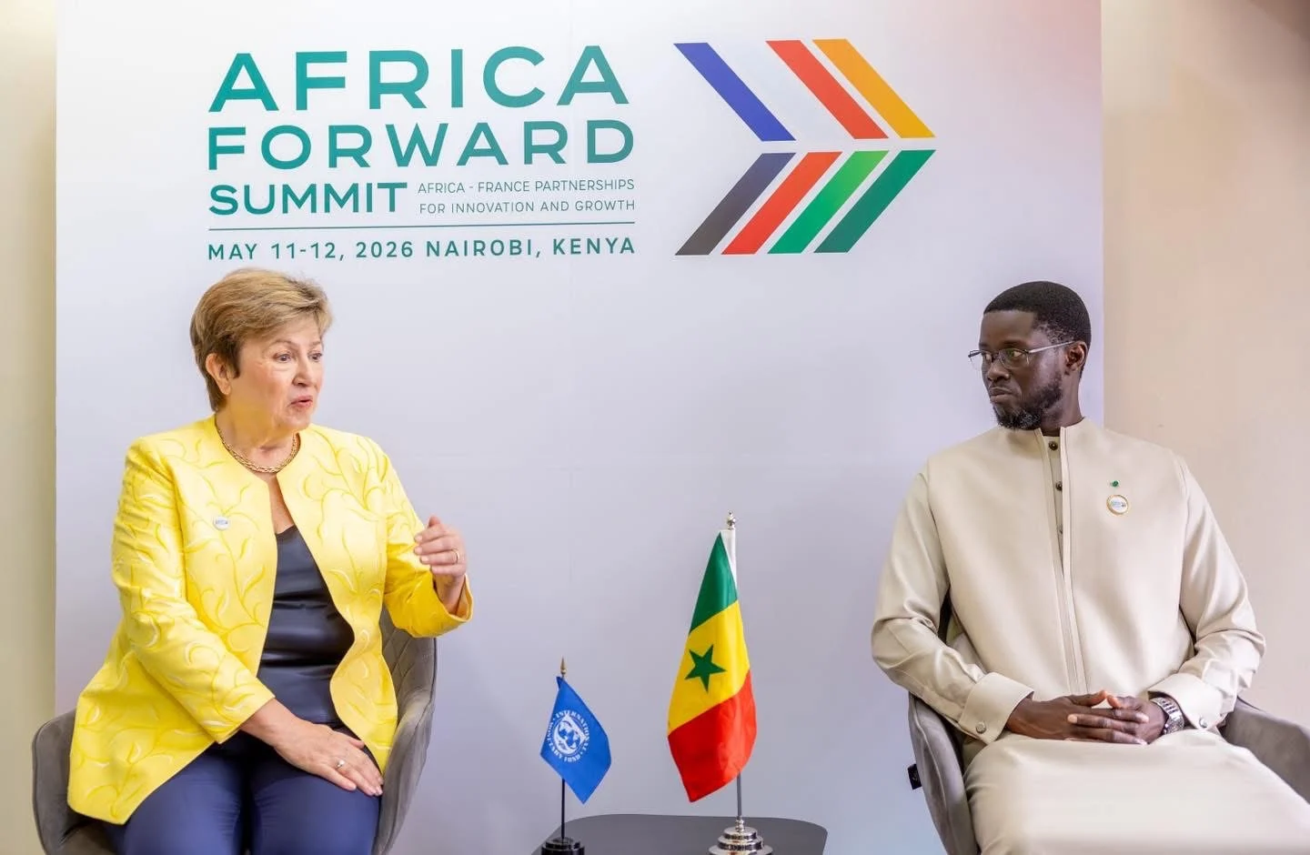 Réunion entre Kristalina Georgieva et Bassirou Diomaye Faye sur la dette et les réformes économiques