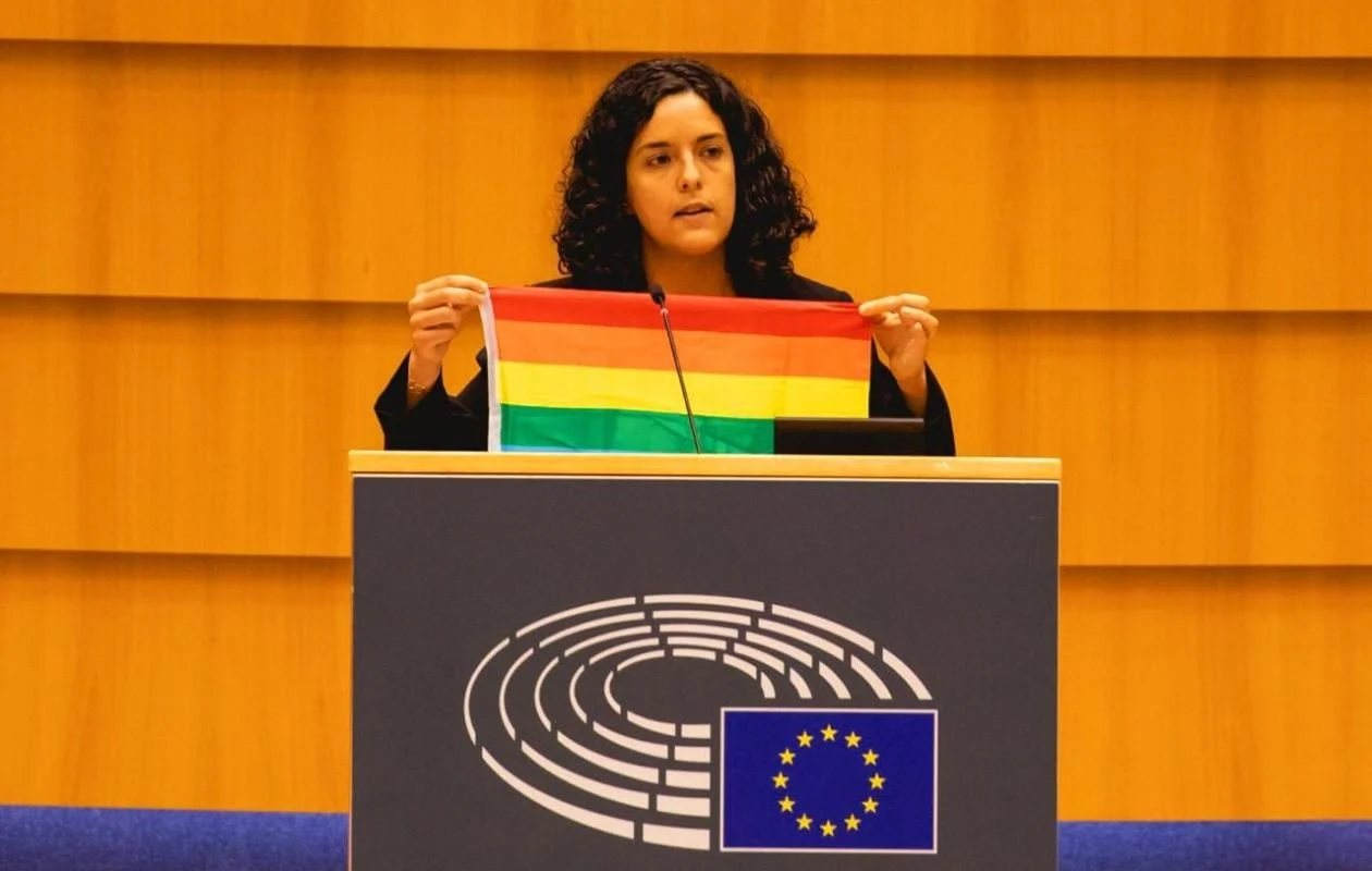 Manon Aubry lors d'une intervention sur les droits lgbtq+ au Sénégal
