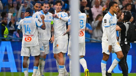 Leonardo Balerdi en action avec l'Olympique de Marseille