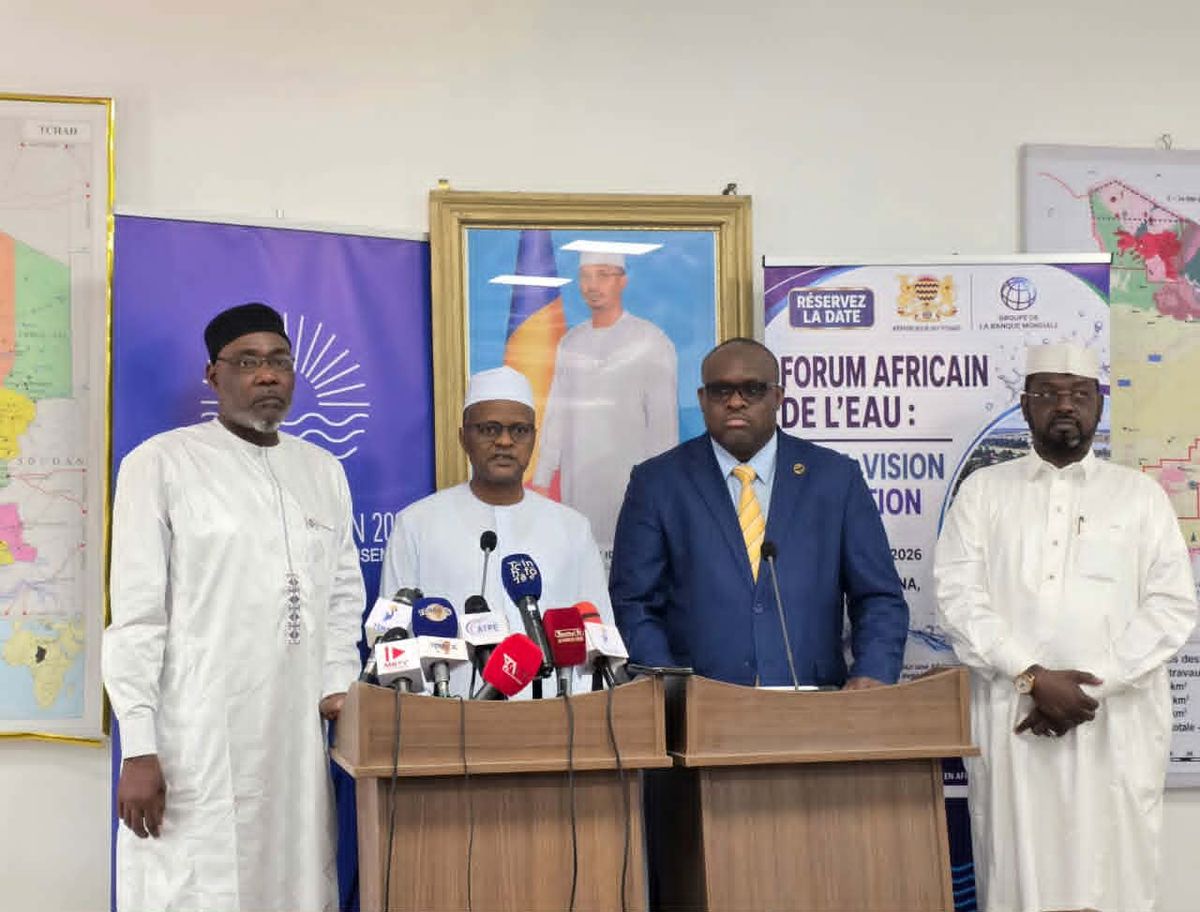 N'Djamena, capitale du Tchad, sera le théâtre du Forum Africain de l'Eau en 2026