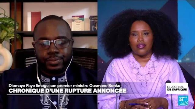 Portrait des dirigeants sénégalais Bassirou Diomaye Faye et Ousmane Sonko