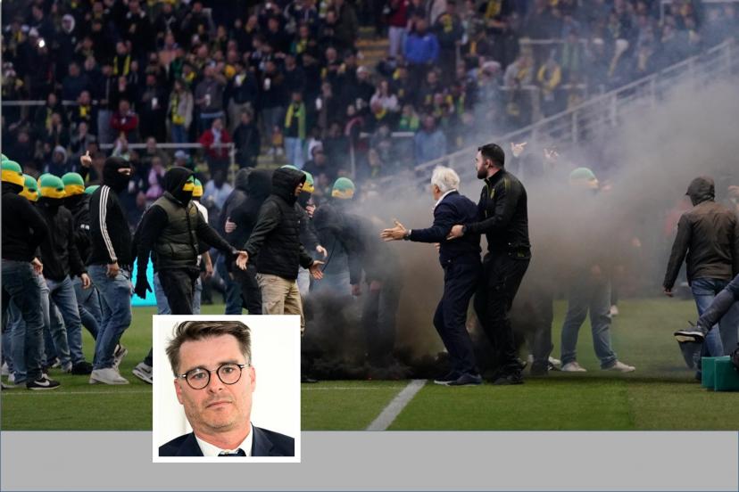 Le 17 mai, après l'envahissement de terrain des supporters nantais, le match Nantes-Toulouse avait été interrompu à la 22e minute.