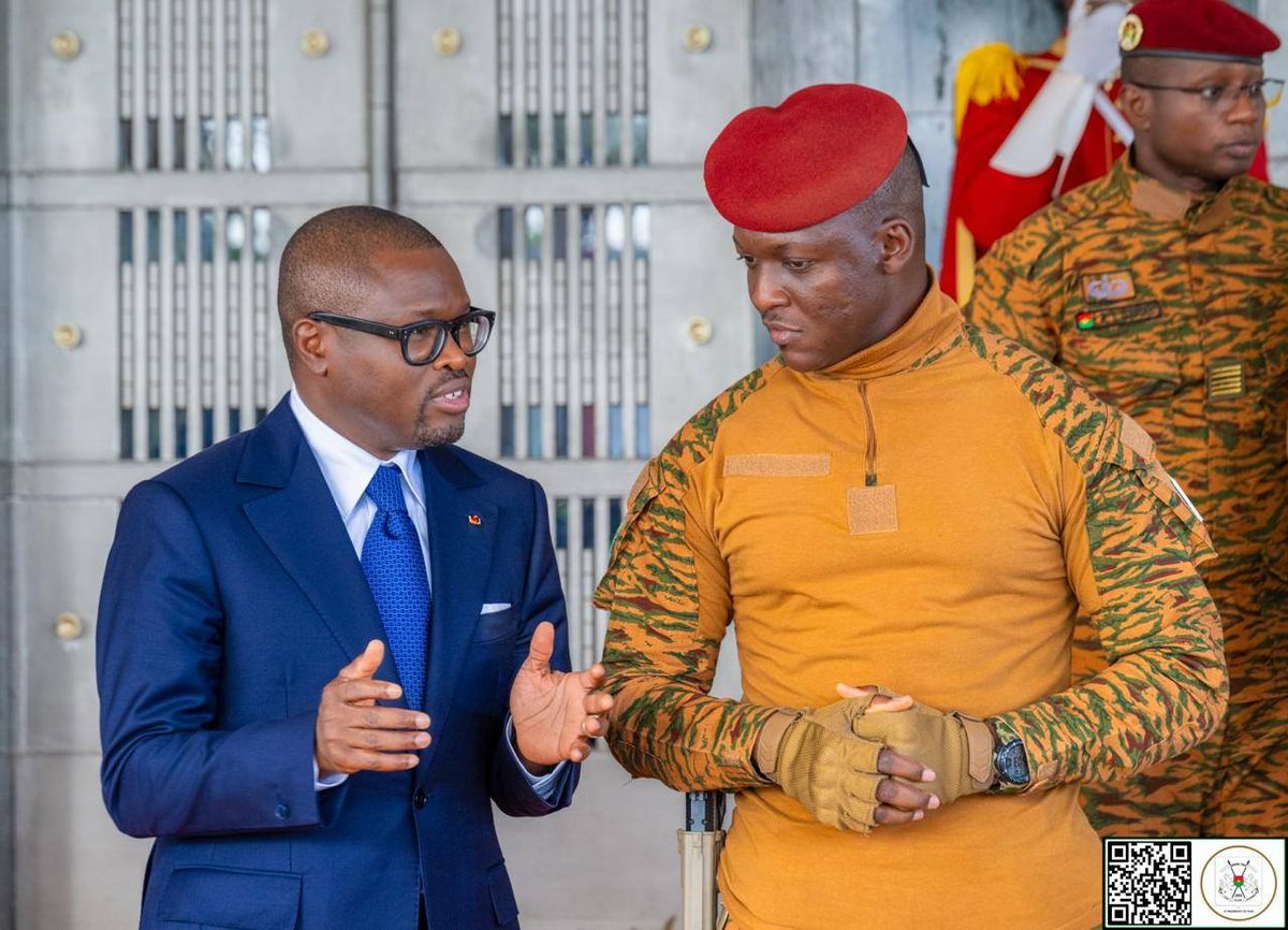 Rencontre officielle entre les présidents du Burkina Faso et du Bénin