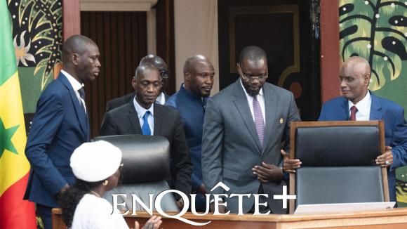 Ousmane Sonko à l'Assemblée nationale