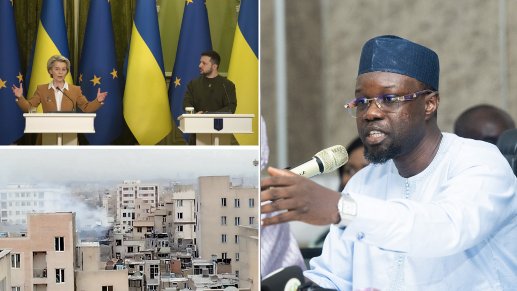 photomontage sur l'actualité sénégalaise