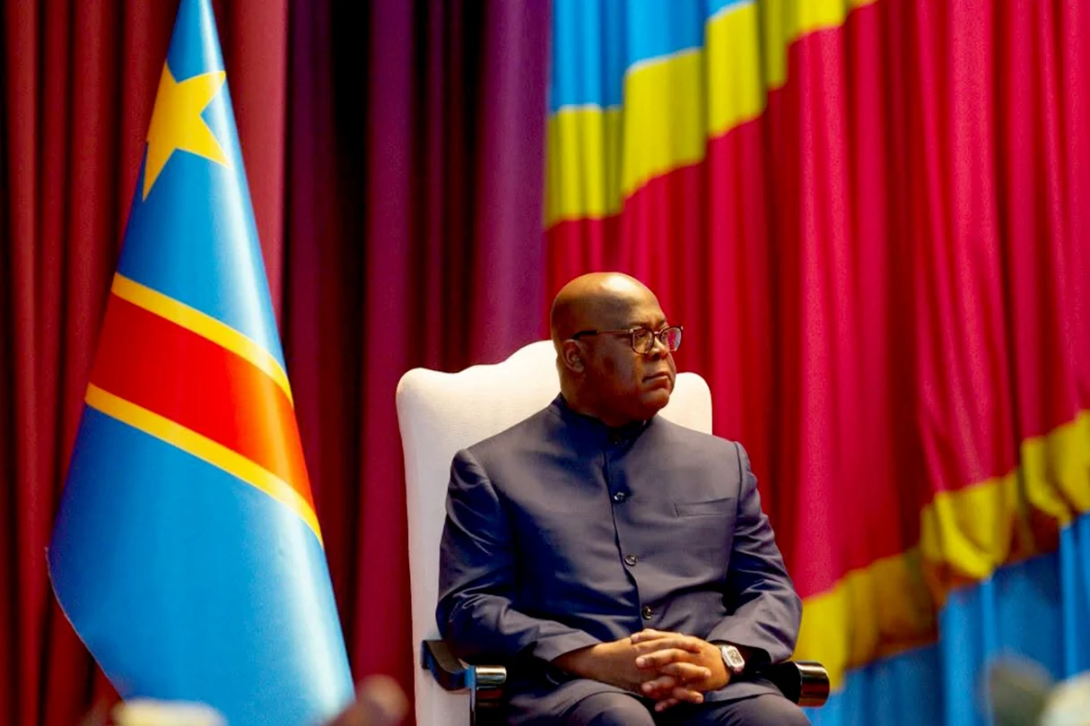 Félix Tshisekedi lors d'une allocution à Kinshasa, octobre 2025.