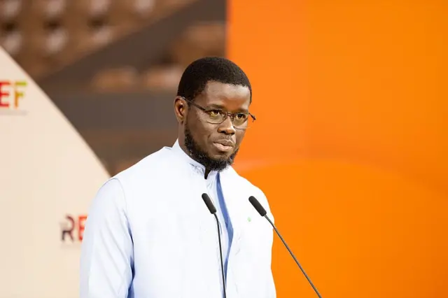 bassirou diomaye faye lors d'un événement international
