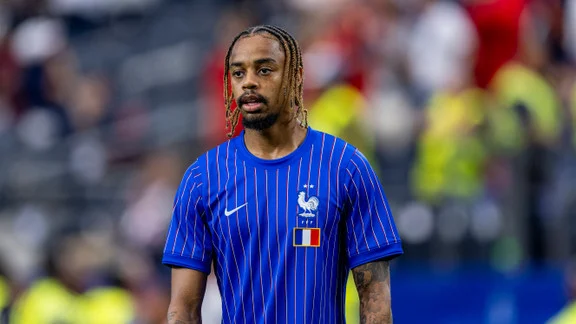 Bradley Barcola, attaquant du PSG, en pleine action