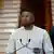 Ousmane Sonko lors de sa prise de fonction comme Premier ministre