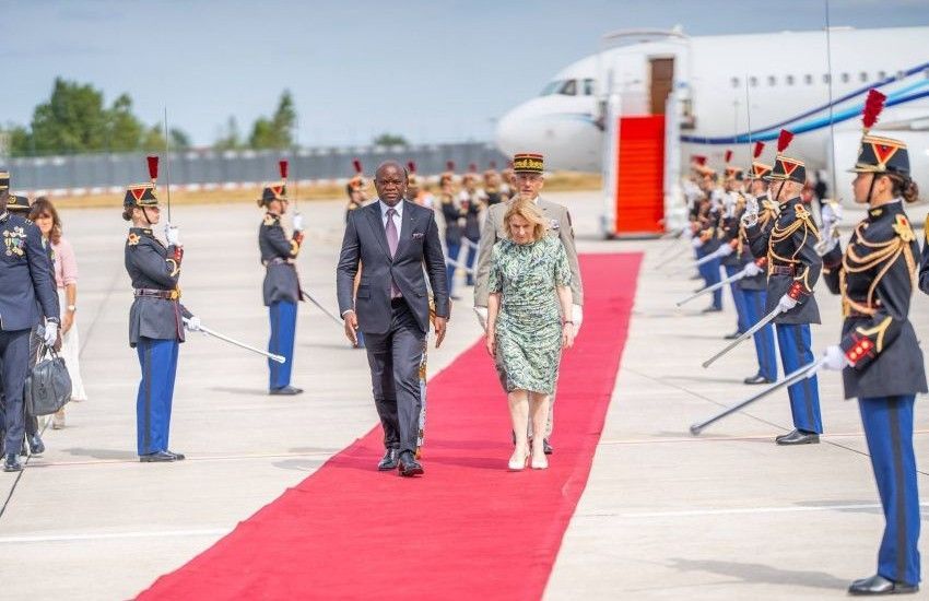 Rencontre entre le président gabonais Brice Clotaire Oligui Nguema et une ministre française