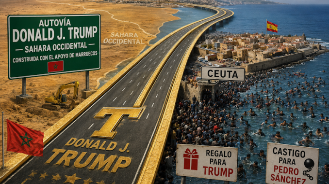 Autoroute reliant Tiznit à Dakhla au Maroc