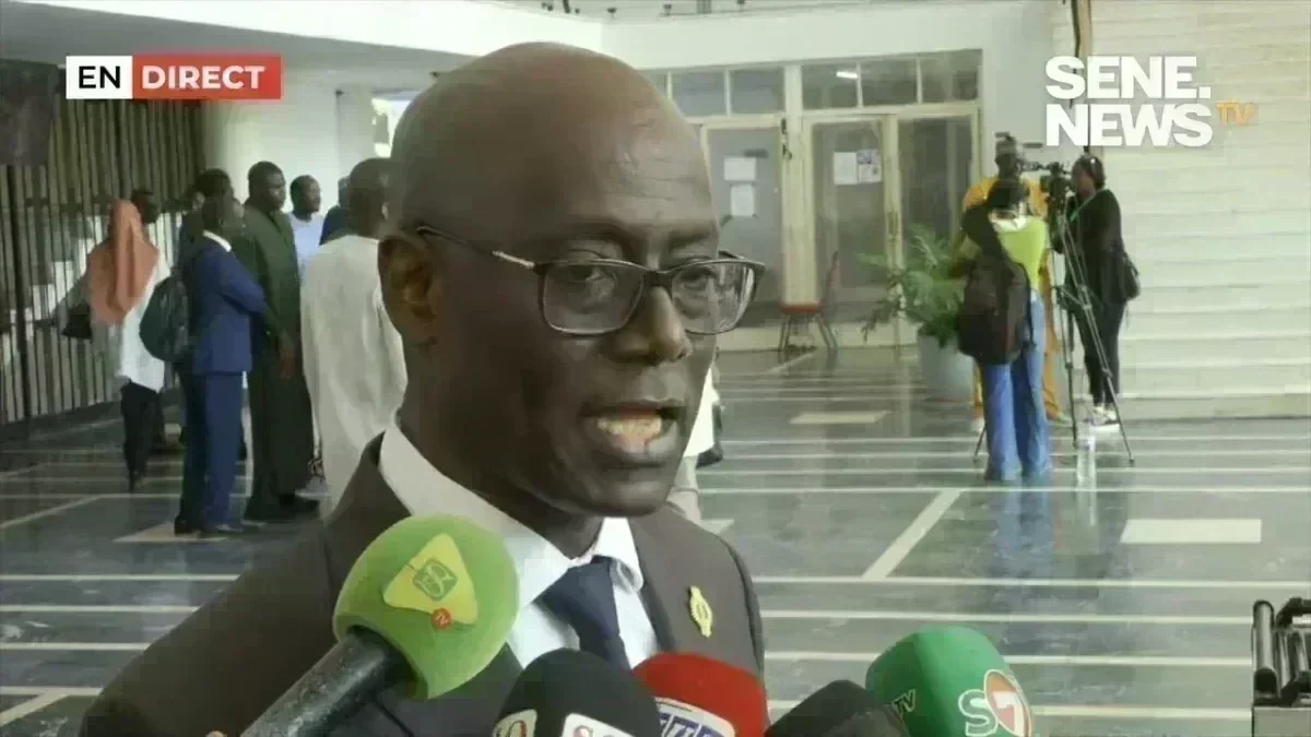 Thierno Alassane Sall au micro lors d’une session parlementaire