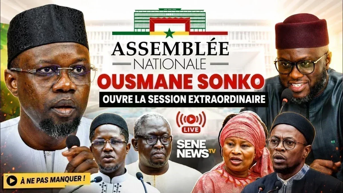 Séance parlementaire exceptionnelle au Sénégal : Ousmane Sonko déclenche des auditions majeures Séance parlementaire exceptionnelle au Sénégal : Ousmane Sonko déclenche des auditions majeures