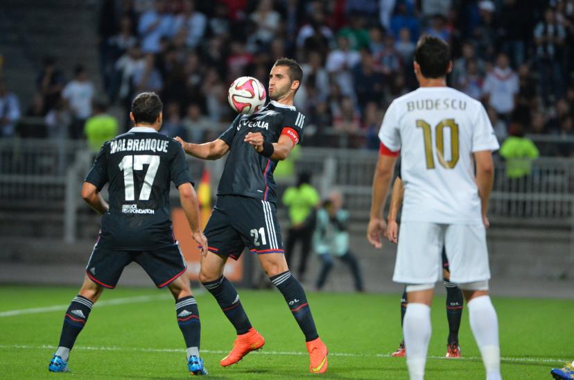 Steed Malbranque et Maxime Gonalons contre l'Astra Giurgiu en 2014