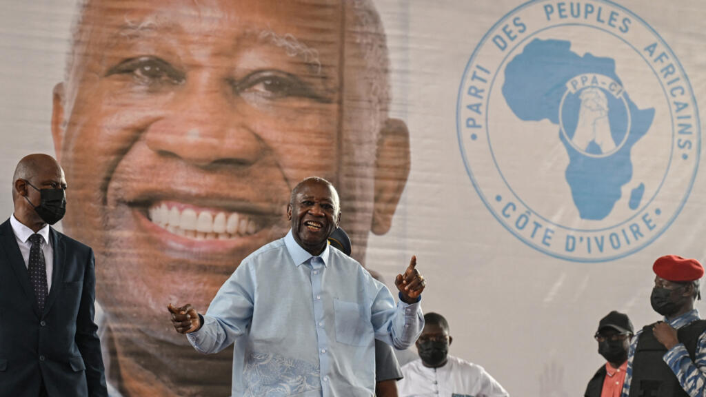 Laurent Gbagbo, président du Parti populaire africain de Côte d'Ivoire (PPA-CI), lors d'un événement à Abidjan en mai 2026